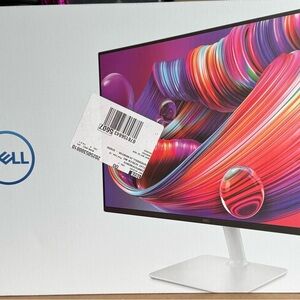 Dell White and Black Monitor